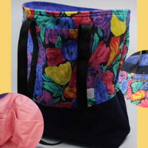 Sac à projet tricot fait de tissu neuf