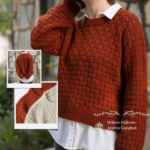 Kit de tricot- Willow pullover . Laine Fibrani, Base Britannia DK, BFL et Masham..