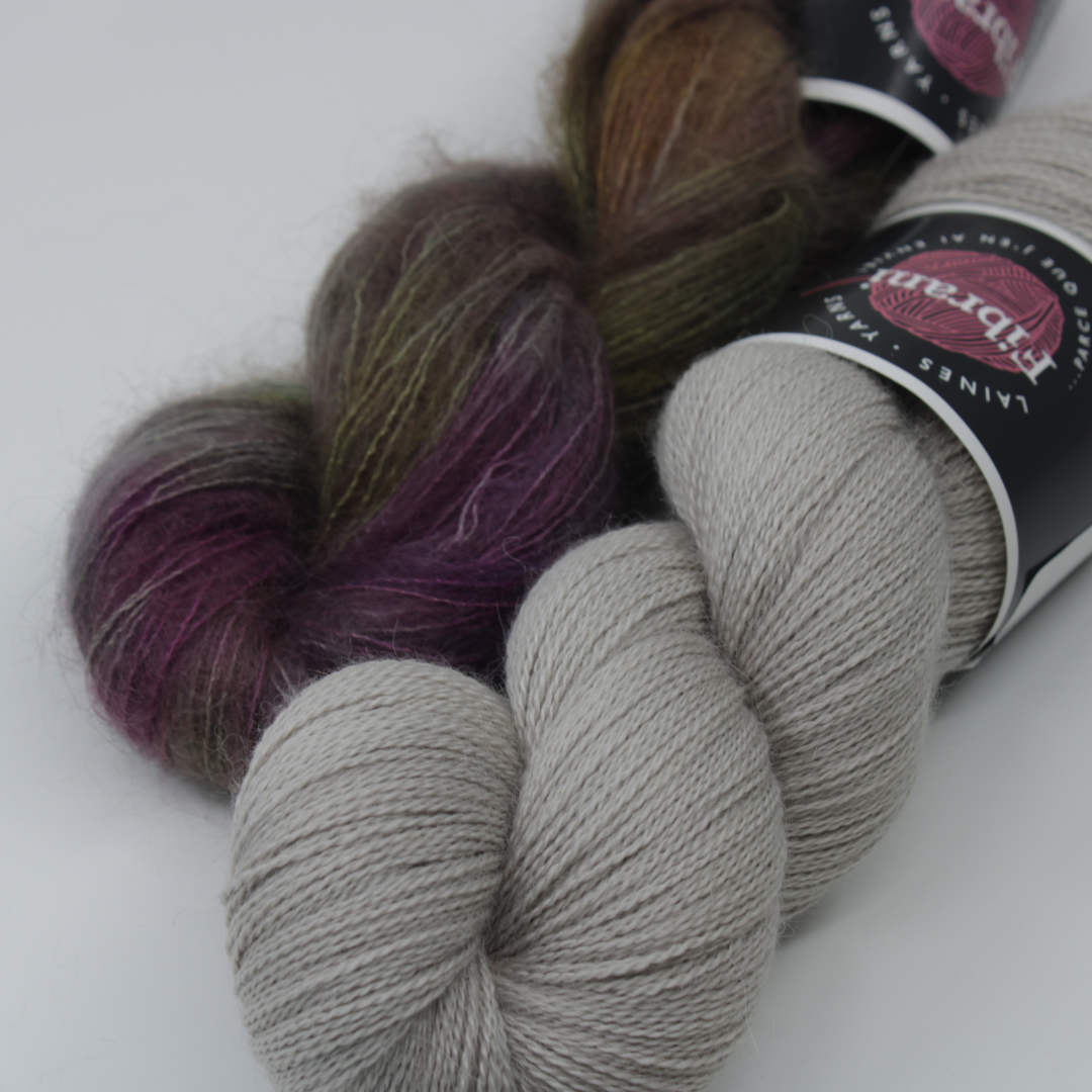 Kit de tricot - Grey Mist Shawl par Jennifer Owens – Image 2