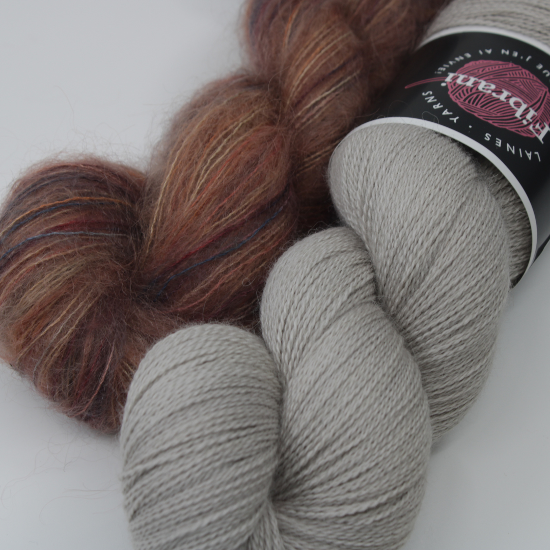 Kit de tricot - Grey Mist Shawl par Jennifer Owens – Image 3
